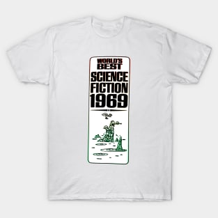 Worlds Best Science Fiction 1969 - Vintage Retro Art T-Shirt